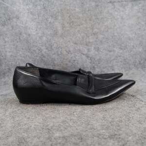 Nordstrom Rack Shoes Womens 9 Loafers Pointed Toe Slip On Classic Career Flats